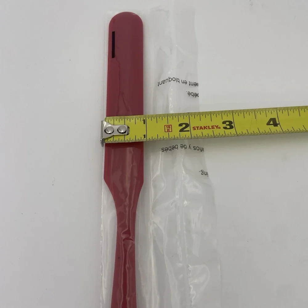 RED Silicone Spatula Cake Icing Frosting Spreader Kitchen Bowl Jar NEW